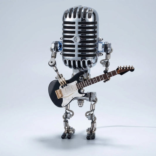 Guitar Themed Table Lamp - StrumBot
