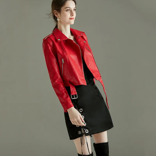 Vegan Ladies' Leather Jacket – Alivra Autumn Edition