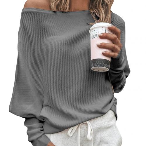 Trendy Knitted Off-Shoulder Women's Sweater - Sophie