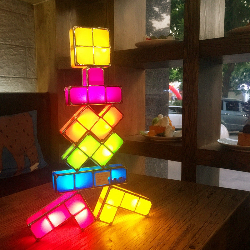 Modular Tetris Lamp - LumiBlocks