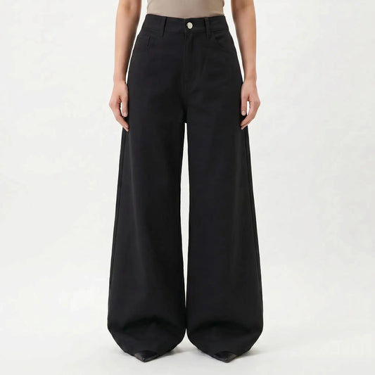 High-Waisted Wide-Leg Trousers - Jeannie