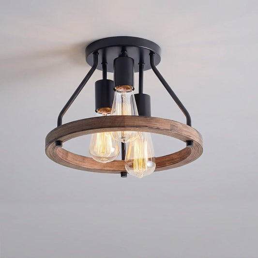 Industrial Farmhouse Ceiling Lamp - Hearthly
