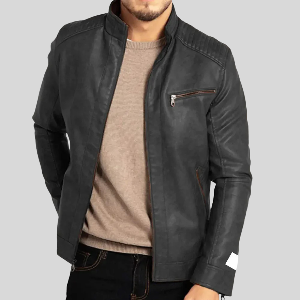 Klassische Herrenjacke Im Bikerstil - Janis