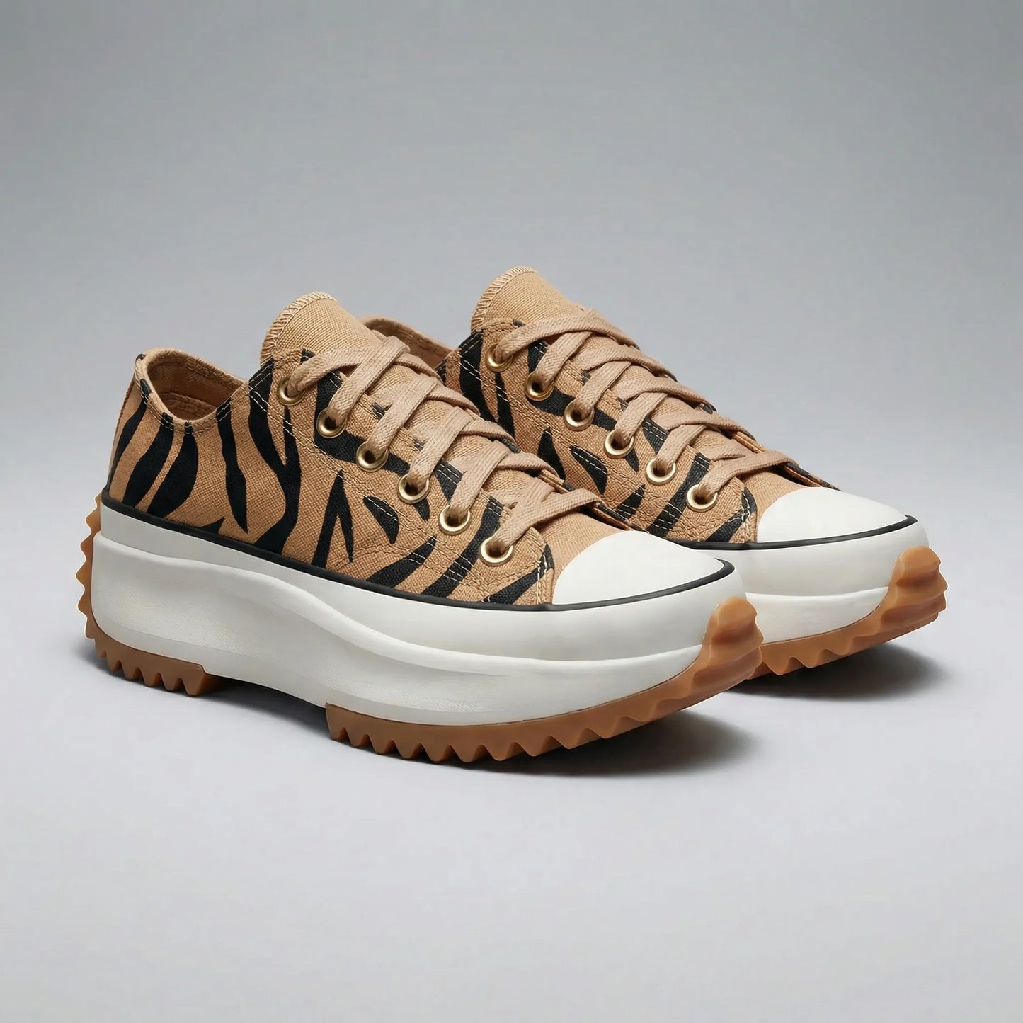 Lace-Up Platform Trainers - Evelyn