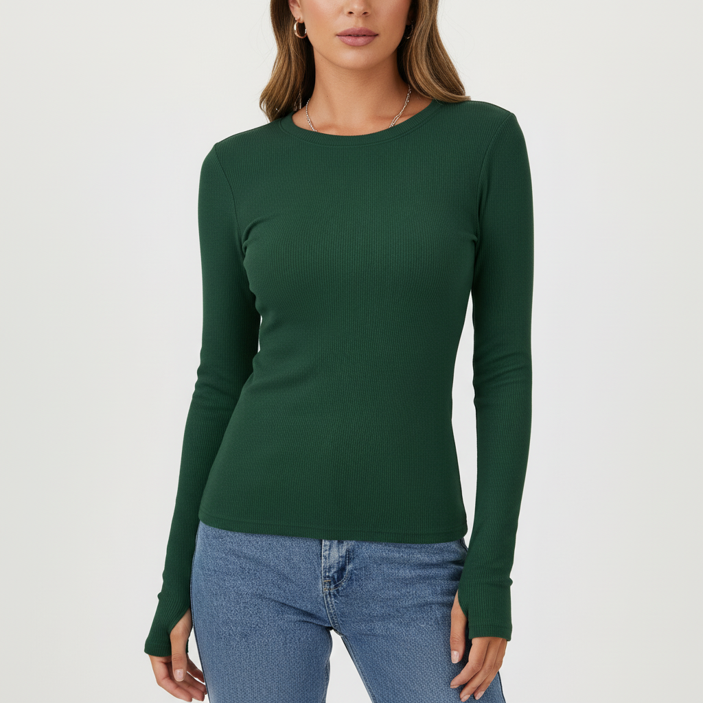 Langarmshirt Mit Rundhalsausschnitt - Gudrun