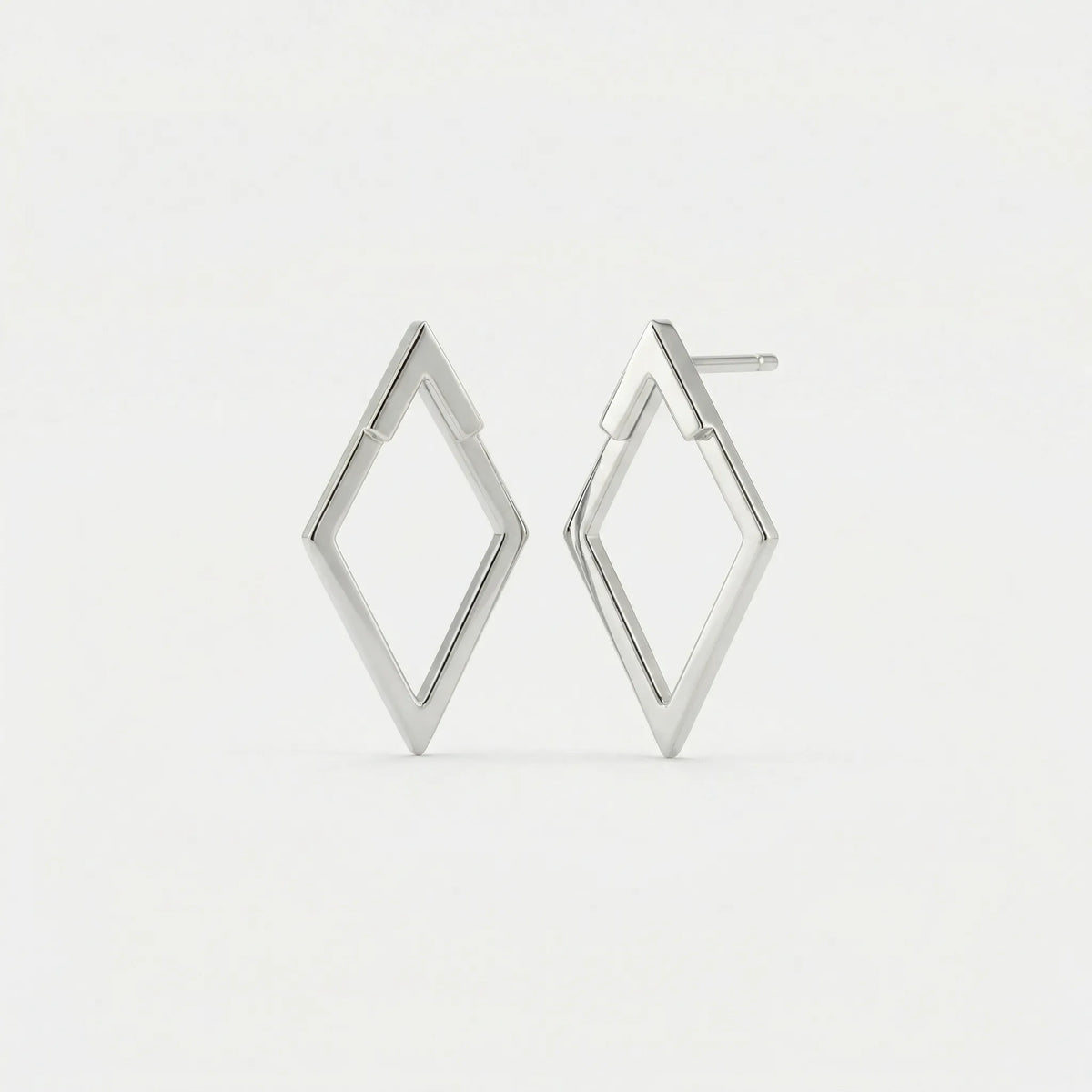 Lightweight Two-Part Stud Earrings - Paula