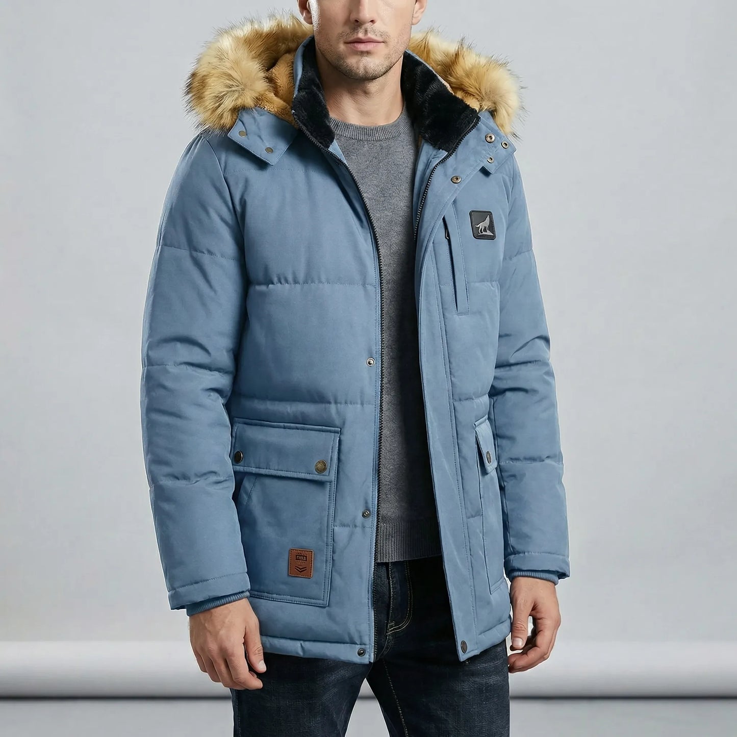Lined Winter Parka Coats Men - Thorben