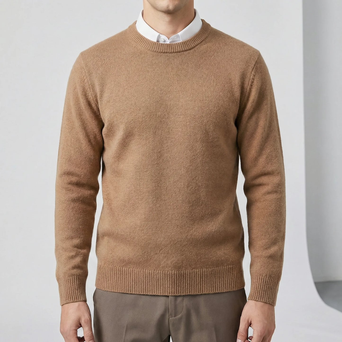 Long-Sleeved Crew Neck Jumper - Jamie