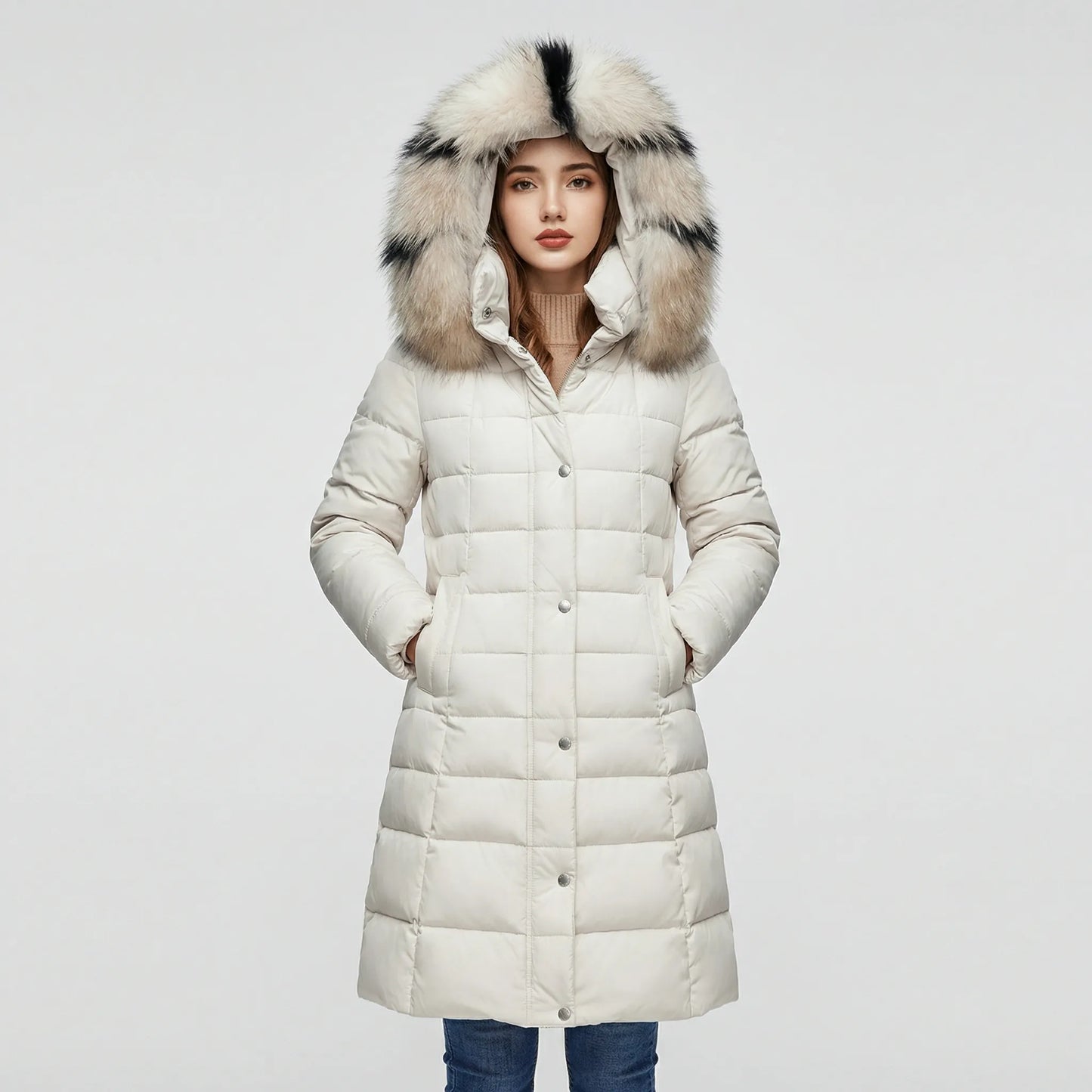 Long Ladies Puffer Coat - Tanja
