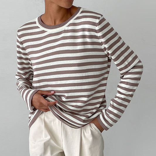 Stylish Striped T-Shirt Made of Lightweight Fabric - StreifenLeicht