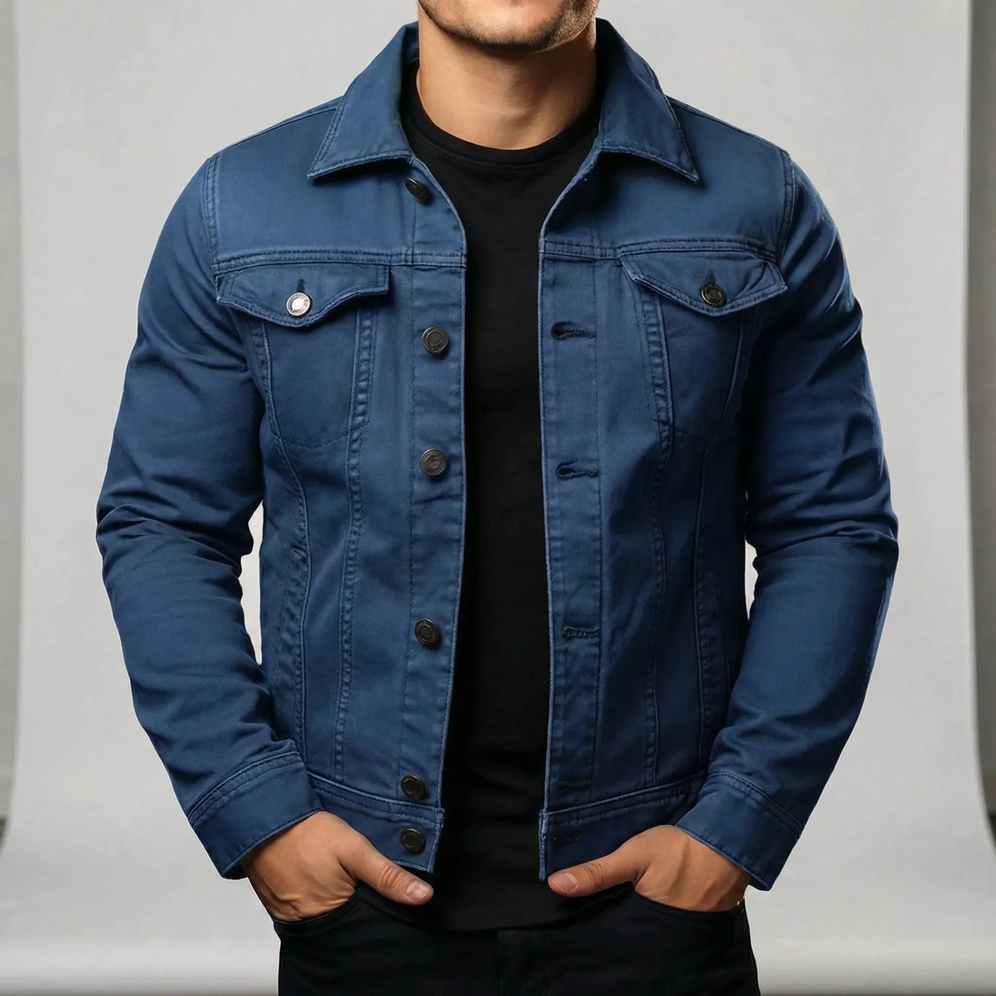 Men's Casual Button-Up Jacket - Giuseppe