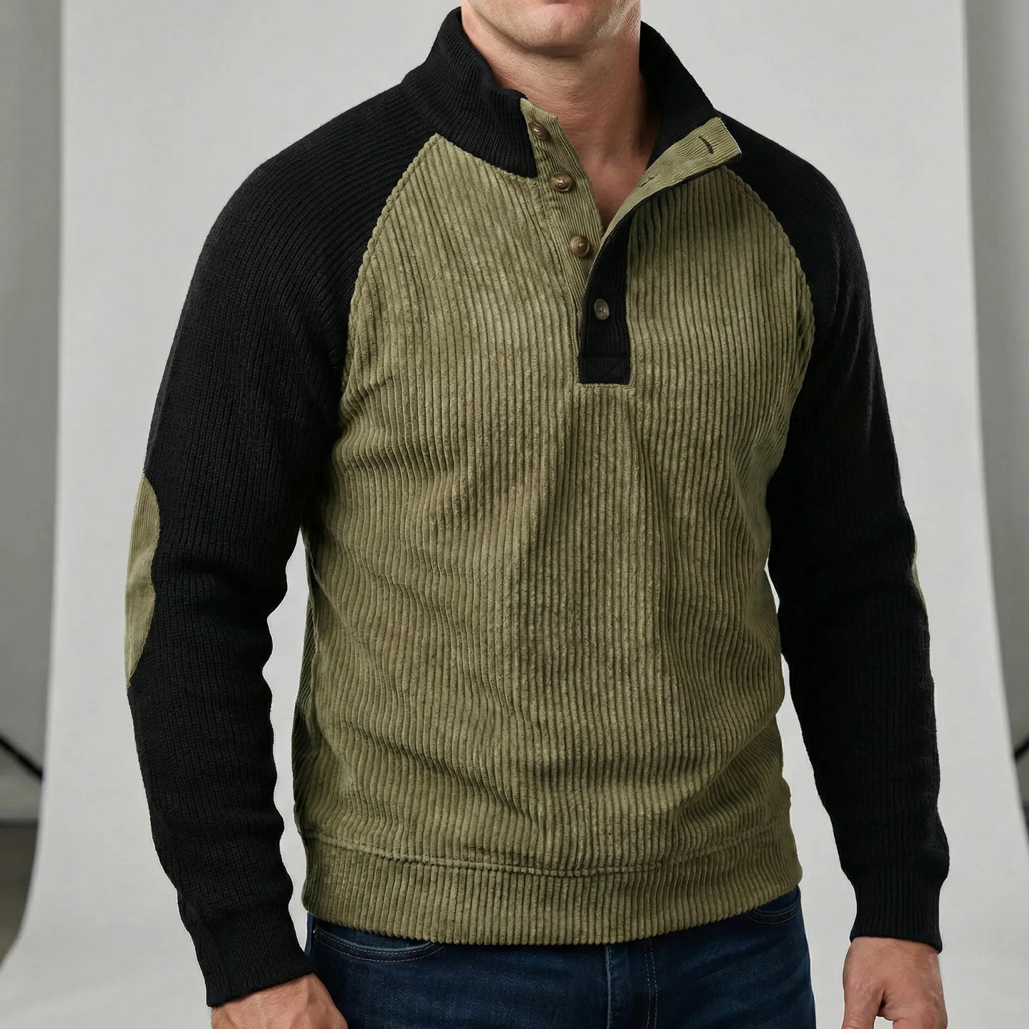 Mens Jumper With Raglan Sleeves - Magnus