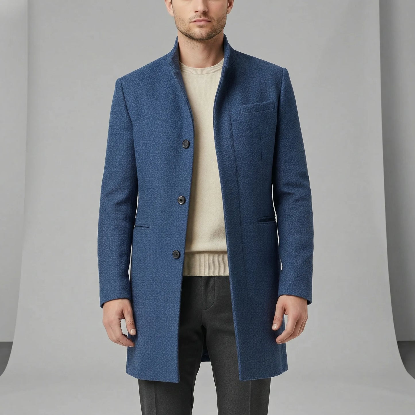Minimalist Single-Breasted Coat - Loris
