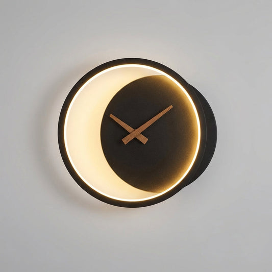 Modern LED Wall Clock Fixture - Glowchron