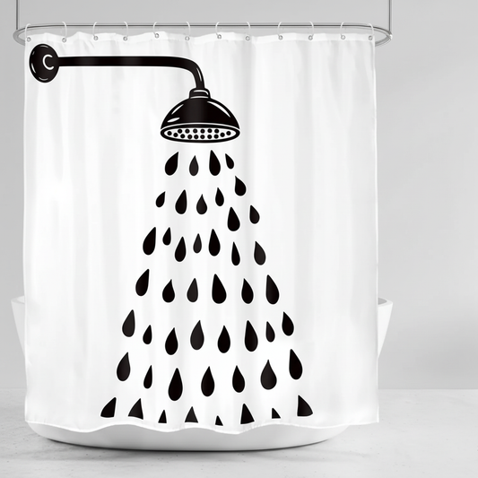 Moderne Baddekoration Polyestervorhang - Showerlyn