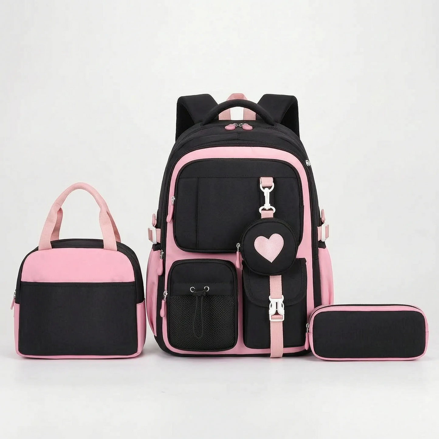 Multi-Compartment Geometric Patterned Rucksack - Kinetox