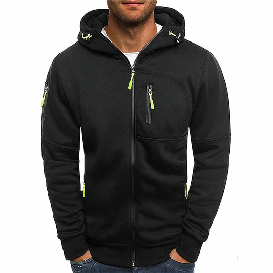 Fashionable zip-up hoodie - Markus