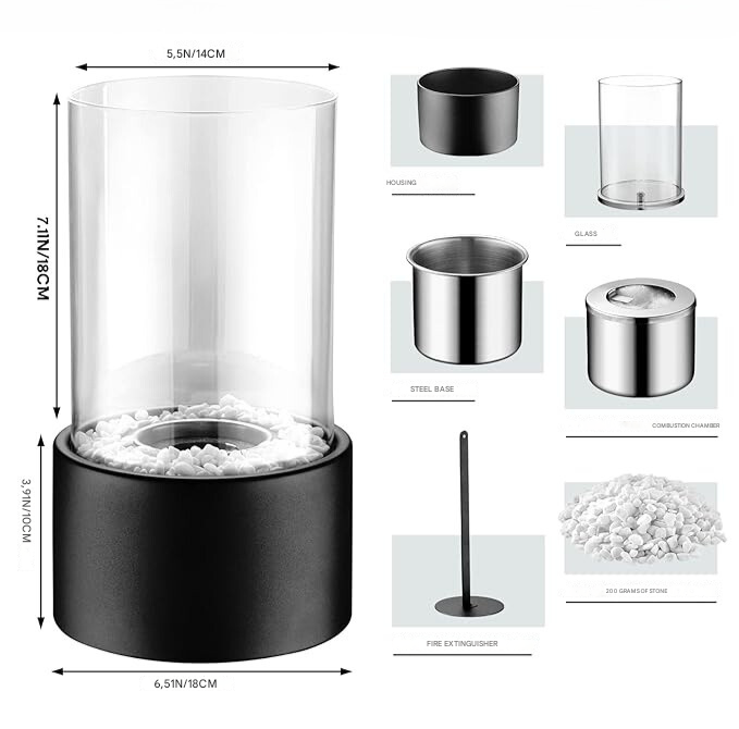 Classic Oil Lamp with Open Flame - Lumora