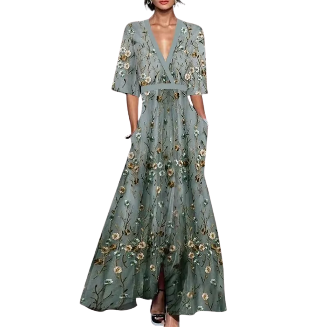 Summer dress - Lola | Luxurious dress with waist belt