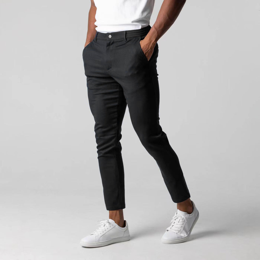 Classic men's stretch trousers with a comfortable fit - Matteo