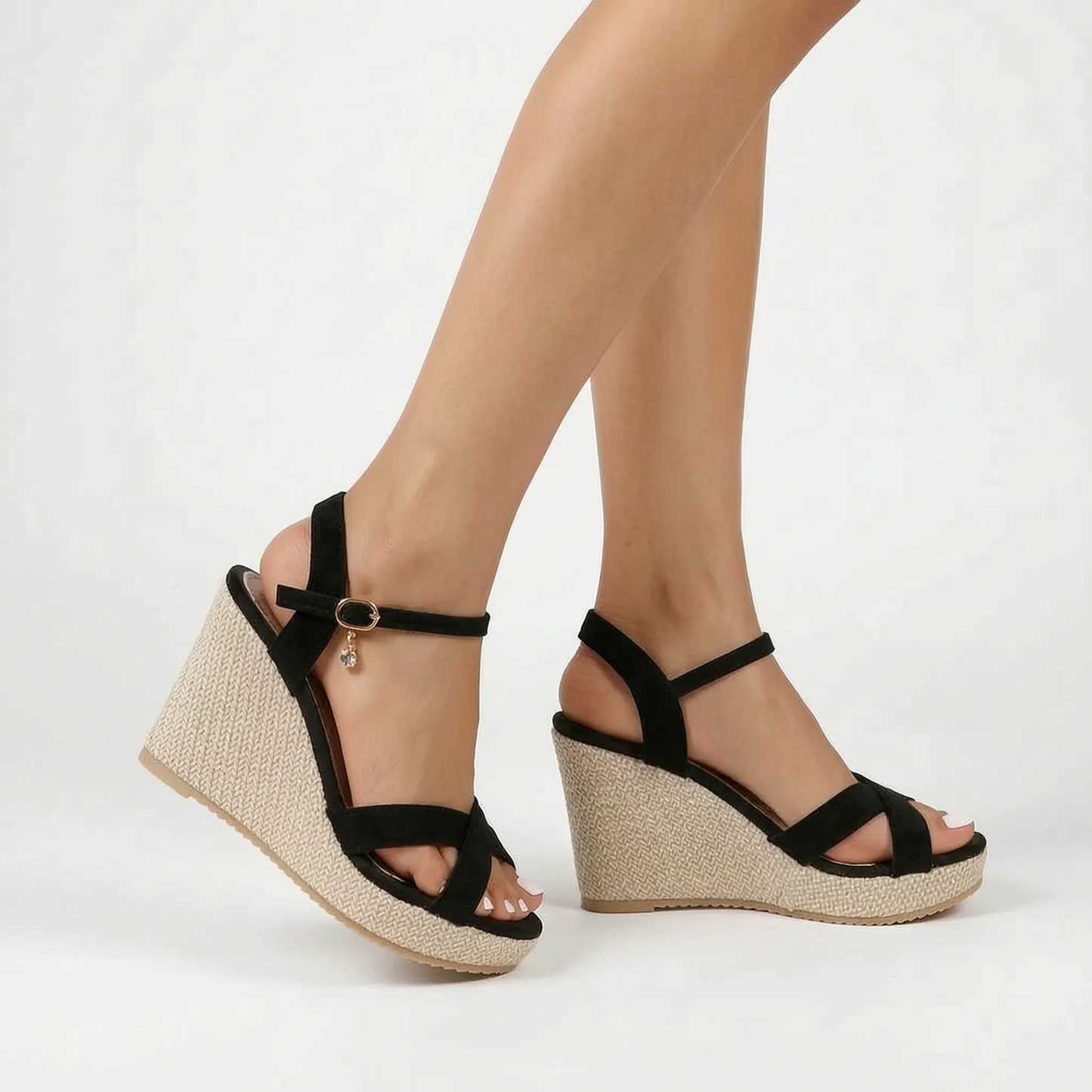 Platform Wedge Sandals - Colleen