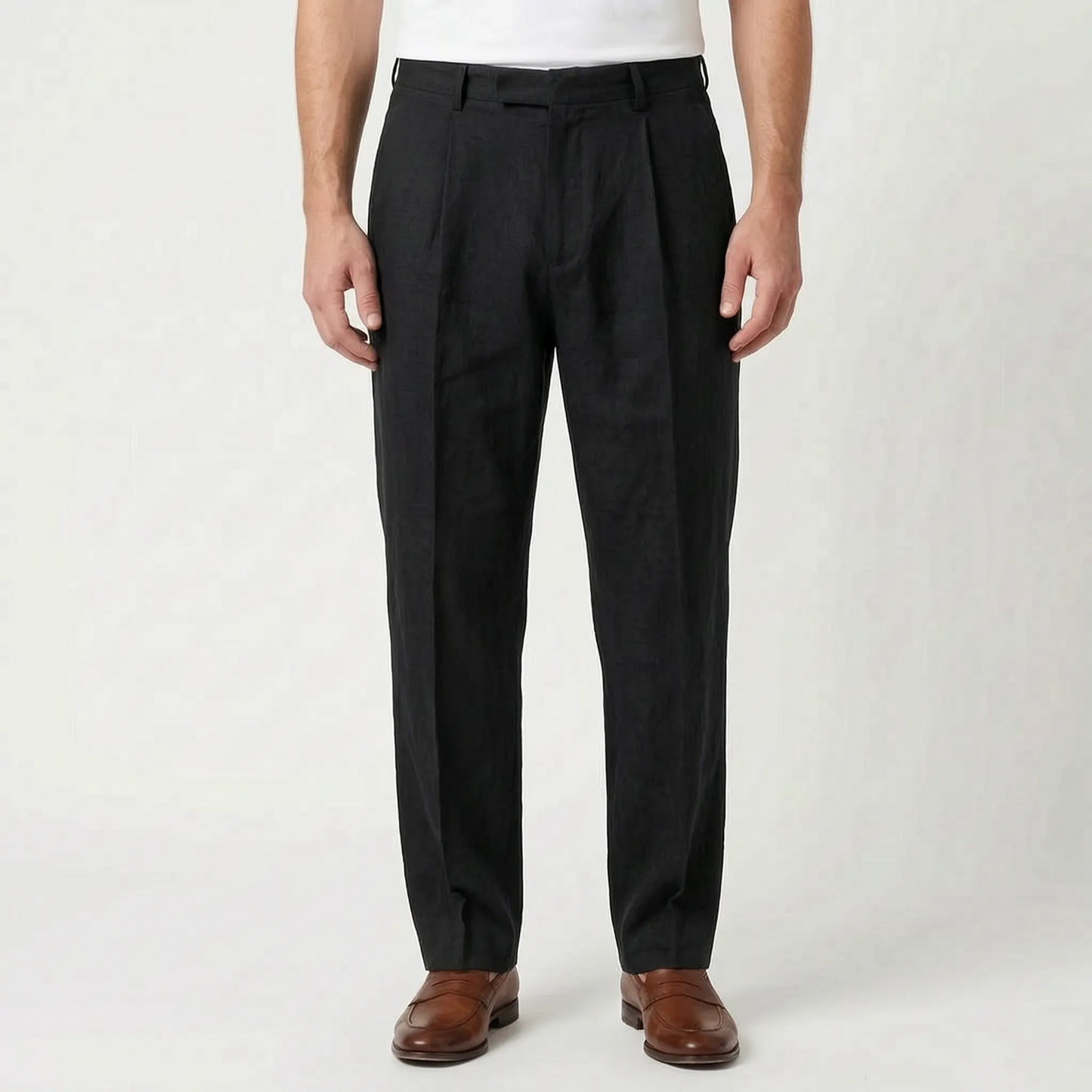 Pleated Smart Casual Trousers - Caleb