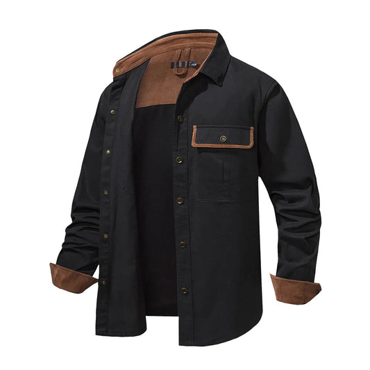 Stylish Men's Shirt with Contrasting Details – Ruben