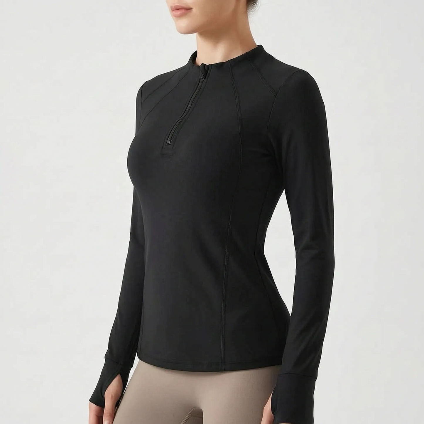Quarter-Zip Sports Top - Samantha
