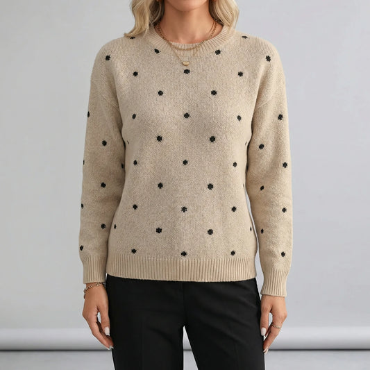 Relaxed Fit Polka Dot Jumper - Sahra