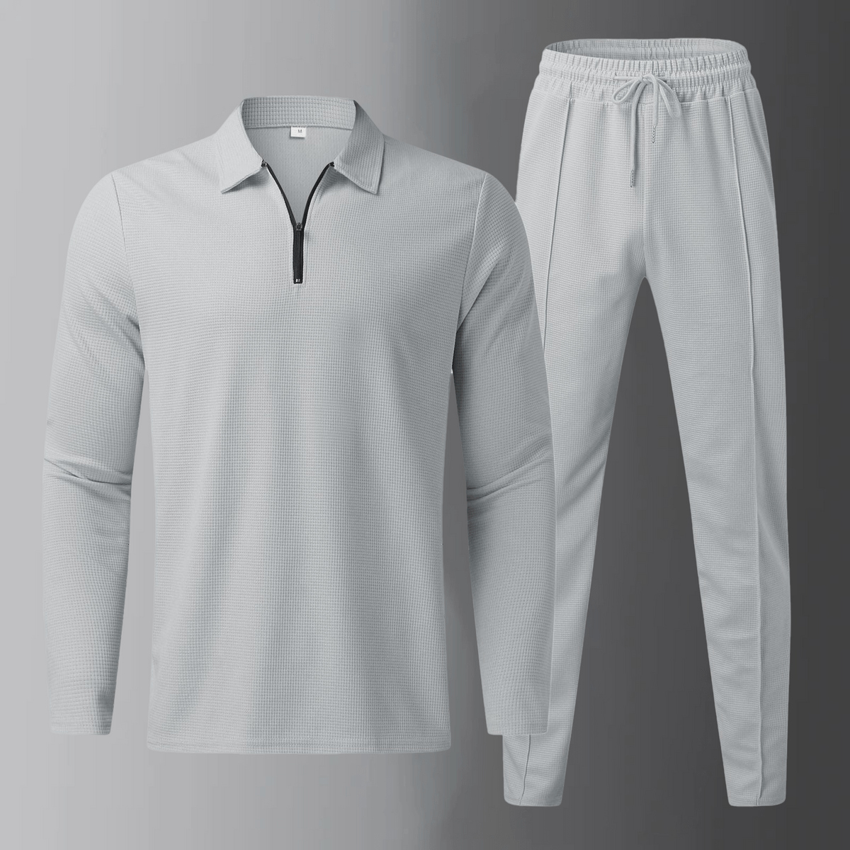 Premium Men's Autumn Leisure Set with Long-Sleeved Top and Jogging Trousers – Elian