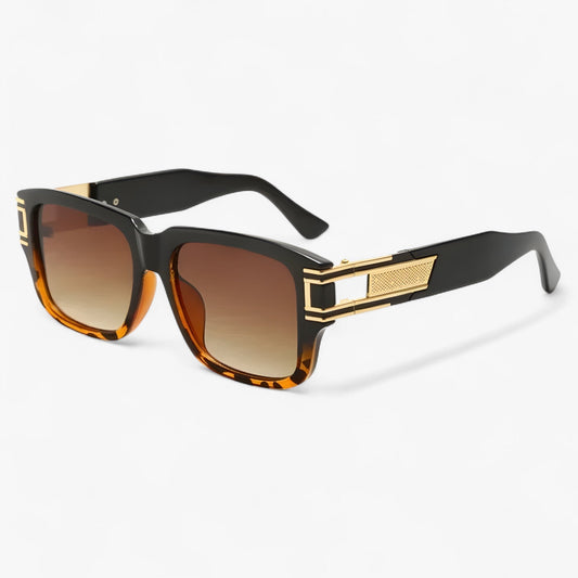 Vintage sunglasses with square frame and drop detail – Elvoir