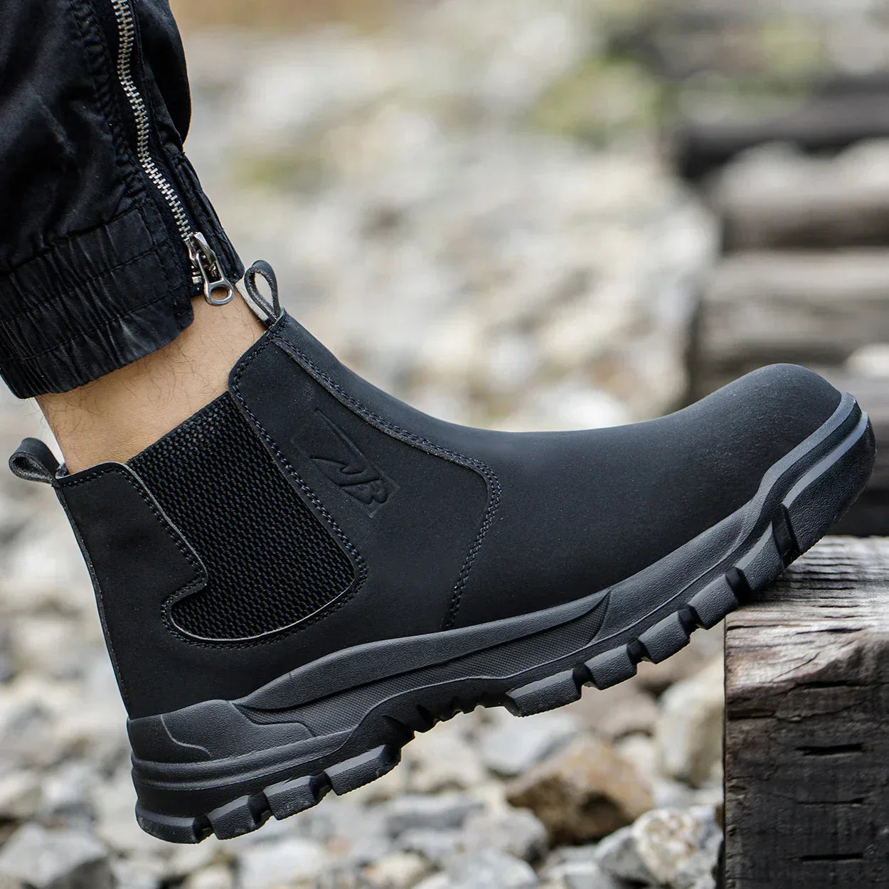 Men's waterproof safety work boots with steel toe & wide fit – Magnus