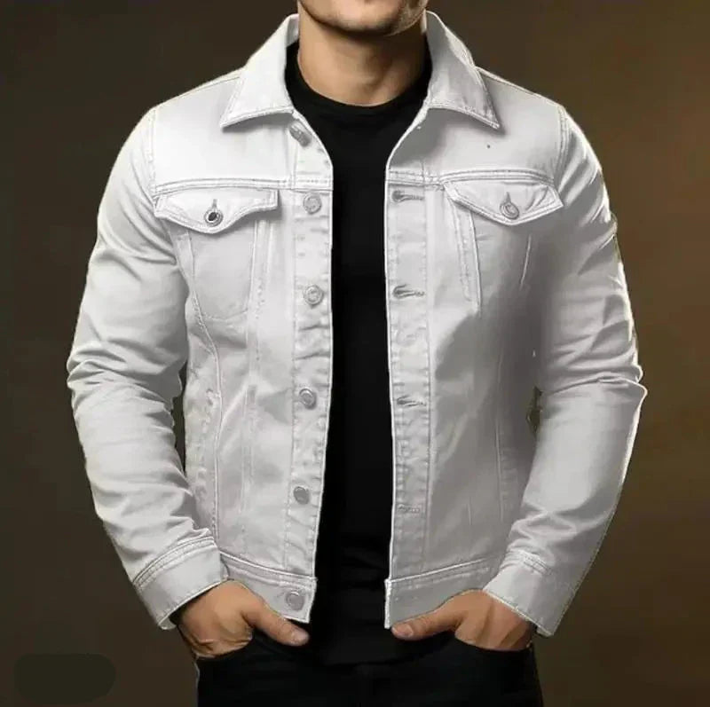 Robust & timeless men's denim jacket made from 100% cotton – Noah Autumn edition