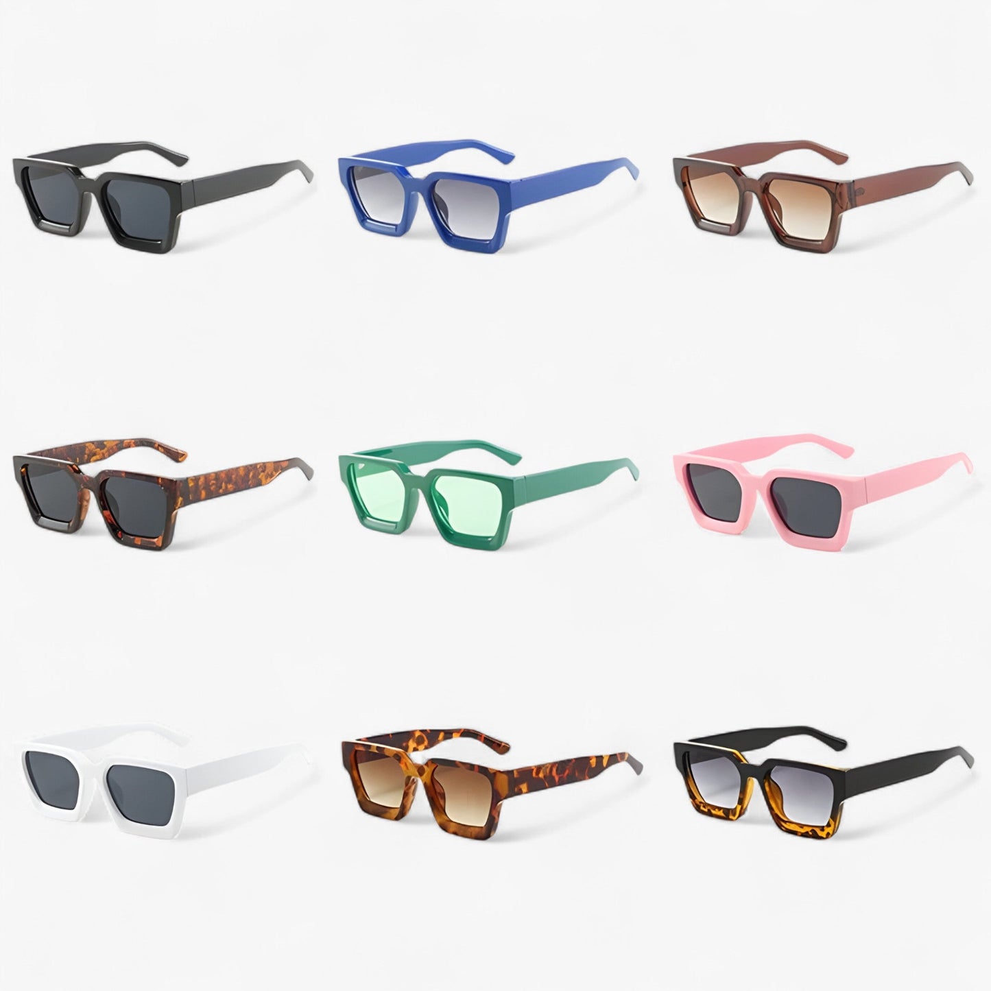 Retro sunglasses for men with square design – Calven