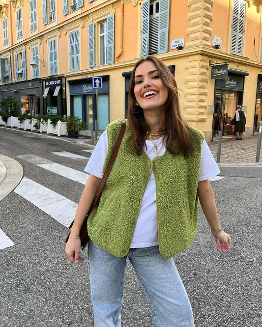 Warm & Comfortable V-neck Gilet for Women - Alina