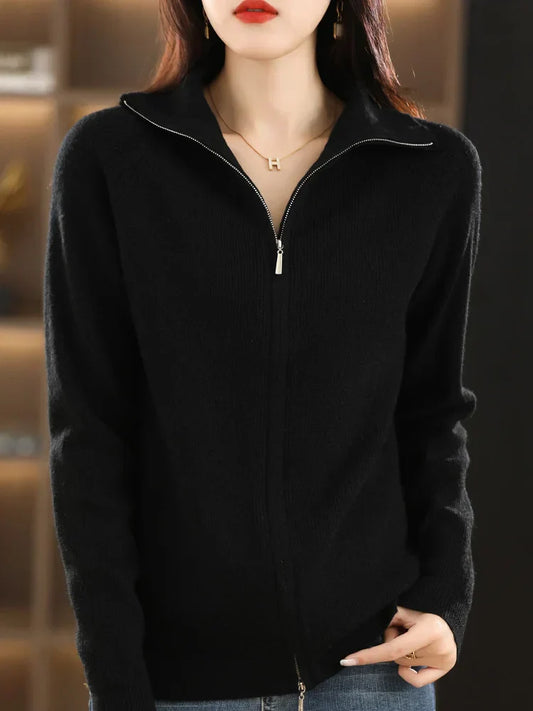 Ladies' Jacket with Double Zip – Celeste
