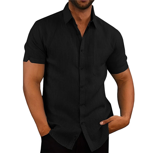 BreezeWave Shirt | Trendy Linen-Look Shirt for Men