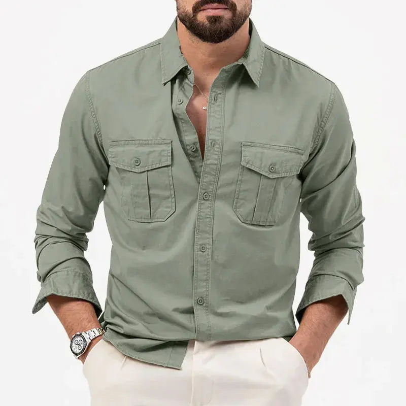 Vintage Men's Long Sleeve Shirt – Vincent