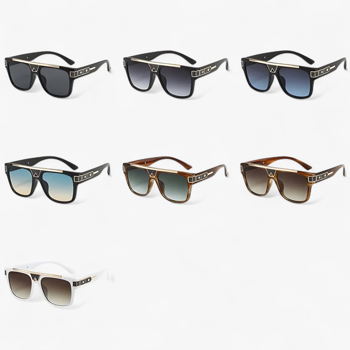 Vintage pilot sunglasses with mirrored lenses – Aerion