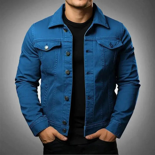 Robust & timeless men's denim jacket made from 100% cotton – Noah Autumn edition