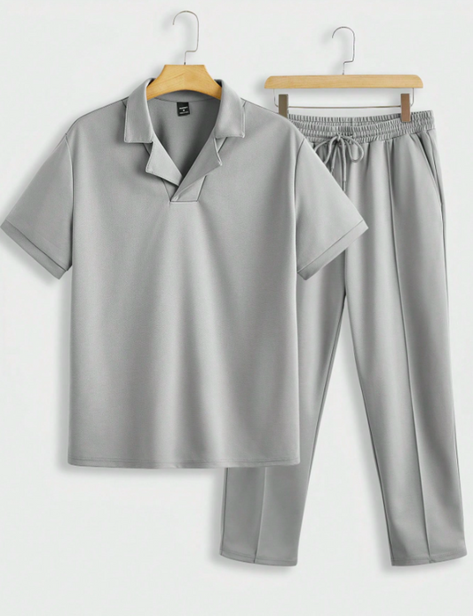 Modern grey men's summer outfit – Nico