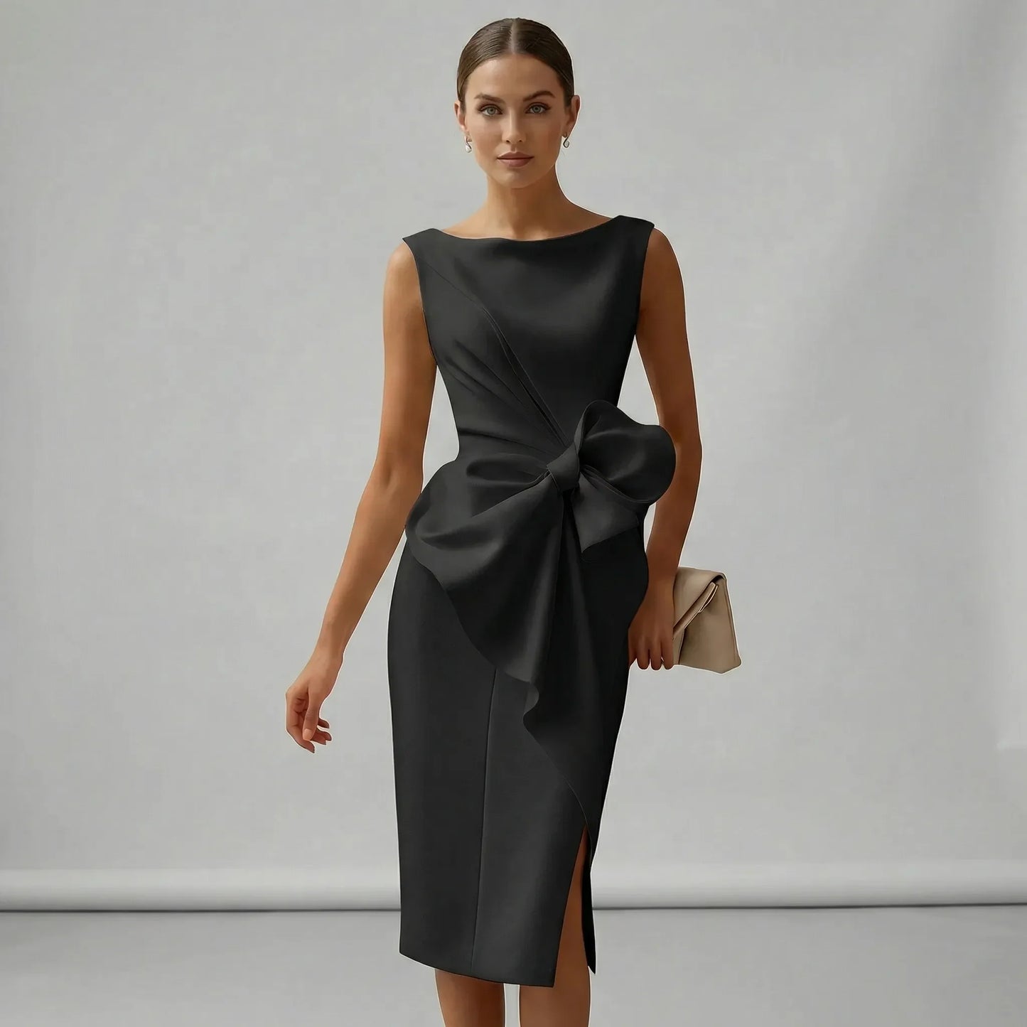 Sleeveless Tailored Cocktail Dress - Thalea