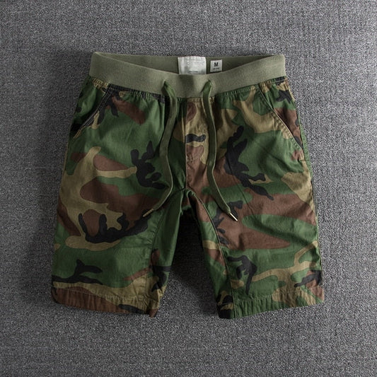 Shorts with Camouflage Print - Ranger