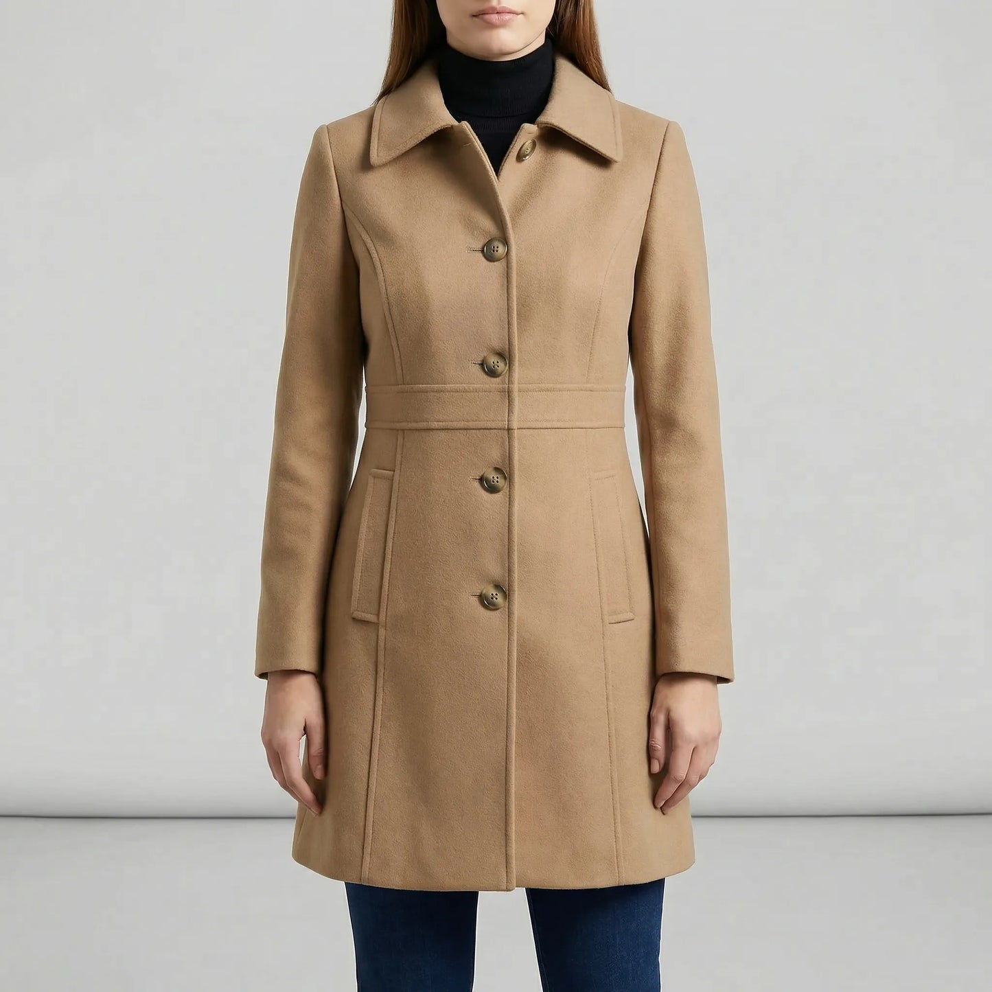 Tailored A-Line Coat - Cecile