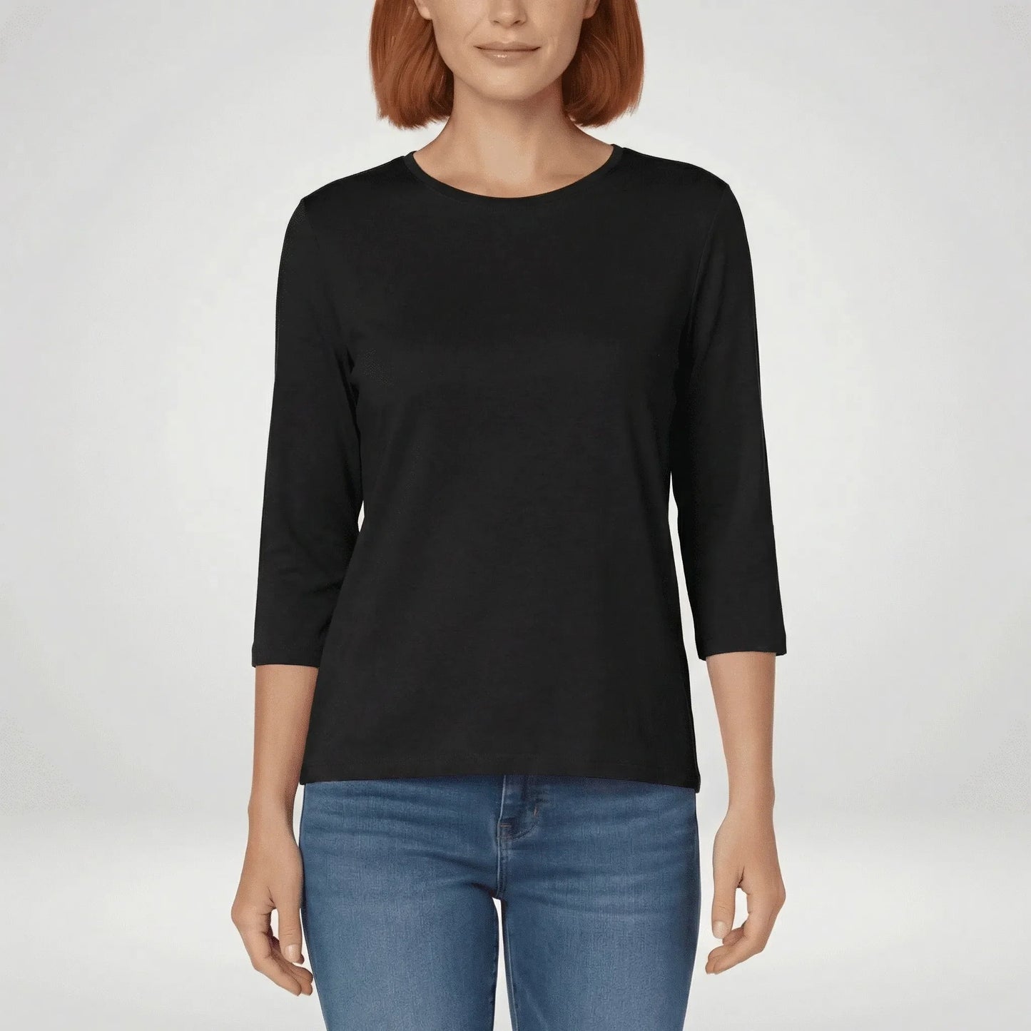 Three-Quarter Sleeve Womens T-Shirt - Lucienne