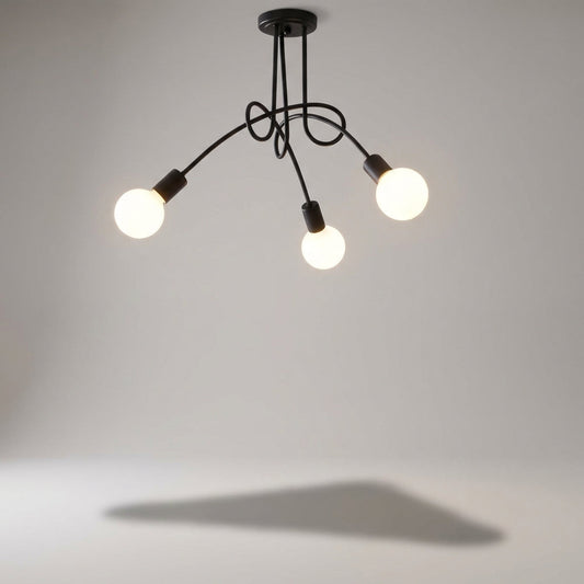 Three Arm Chandelier Fixture - Asterlyn