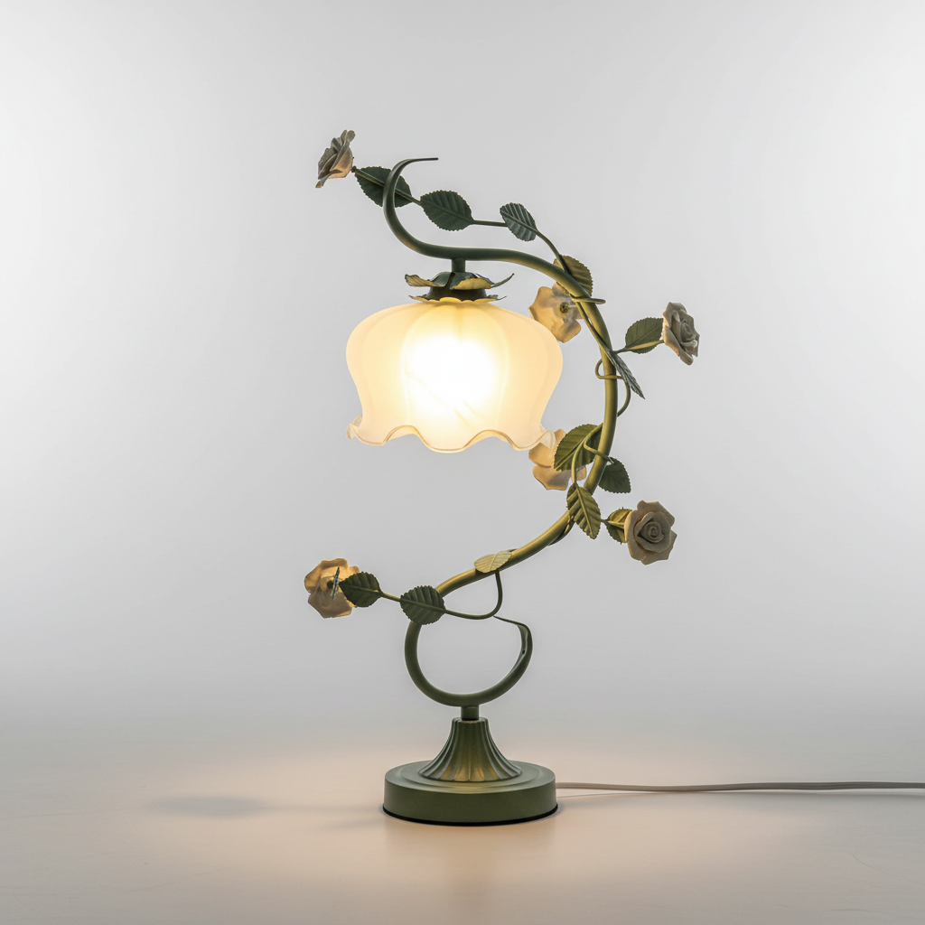 Tischlampe Mit Rosenmotiven - Roseglow