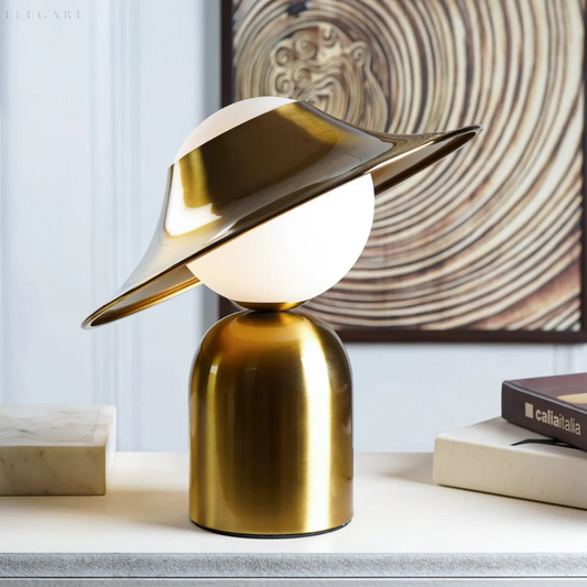 GoldAura Metal Table Lamp - Luxurious Design