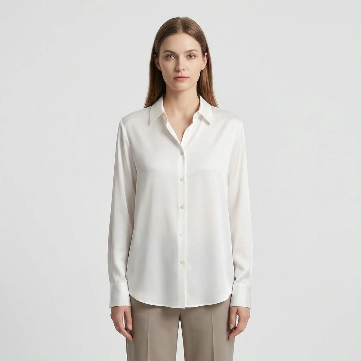 Versatile Satin-Finish Top - Angelica