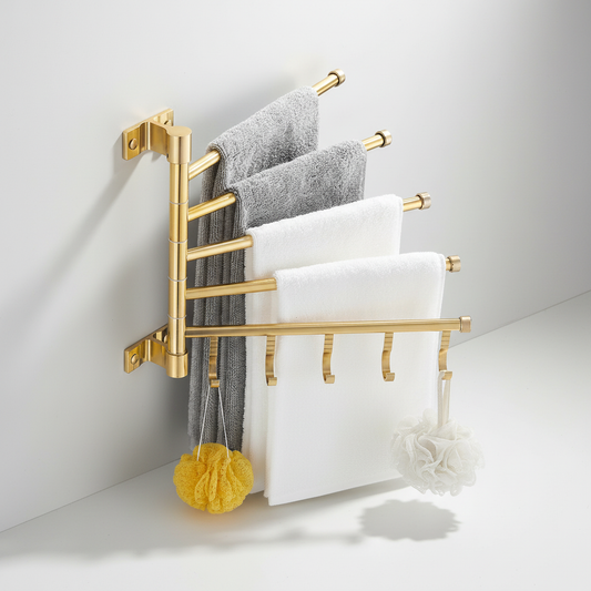 Wandmontiertes Dreifacharm Design - TowelLattice